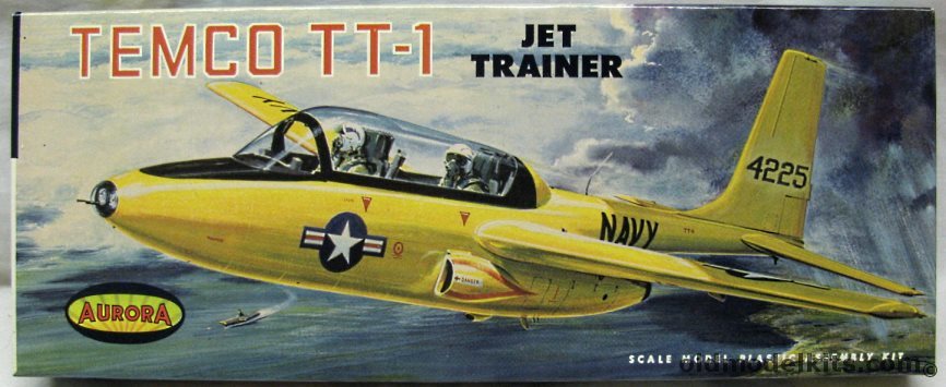 Aurora 1/43 Temco TT-1 Jet Trainer - (ex-Strombecker), 139-130 plastic model kit